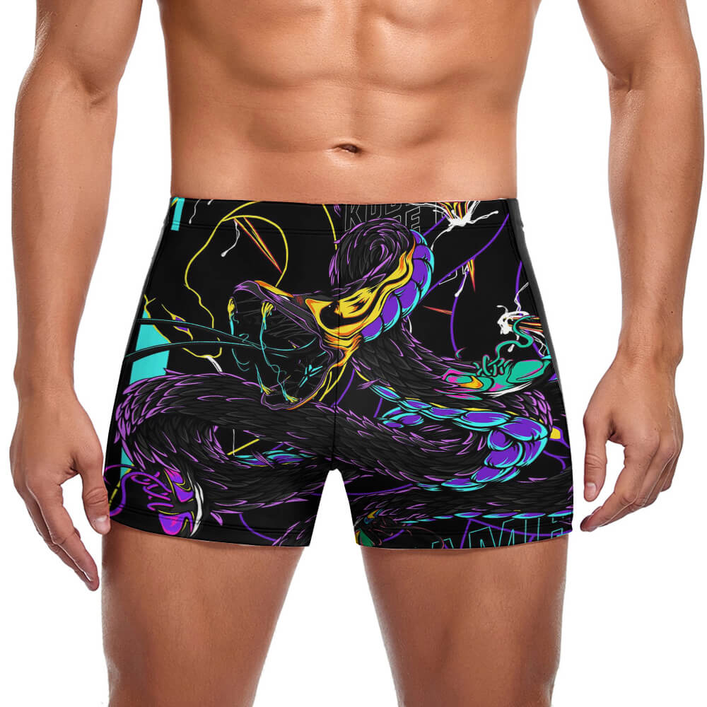 Men's Knee-Length Compression Swim Jammers, product view 2