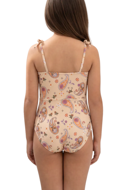 Tie-Strap Ruffle One-Piece Swimsuit | SKG002