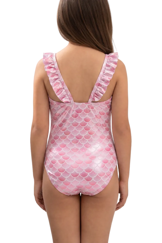 Ruffle-Strap One-Piece Swimsuit | SKG004