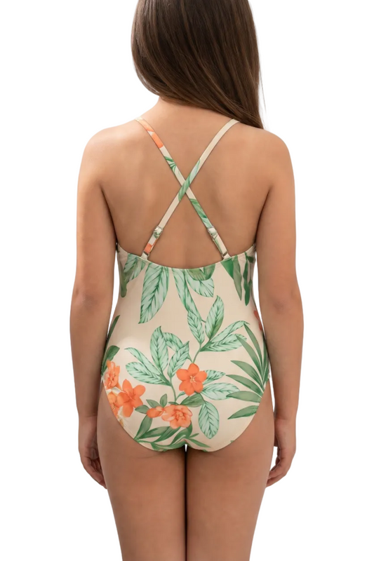 Halter Neck Keyhole One-Piece Swimsuit | SKG010