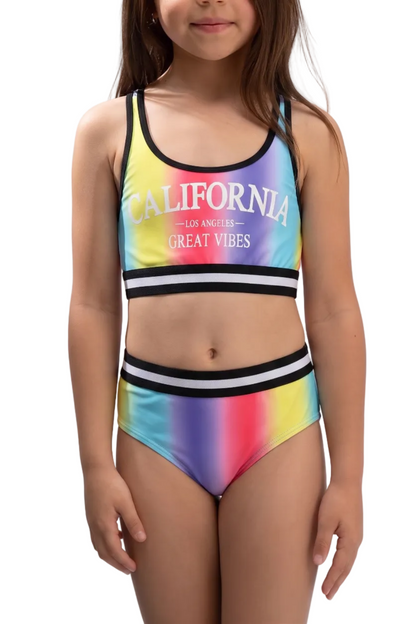 Sporty Cross-Back Two-Piece Bikini Set | SKG015