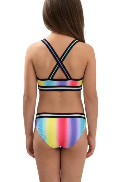 Sporty Cross-Back Two-Piece Bikini Set | SKG015