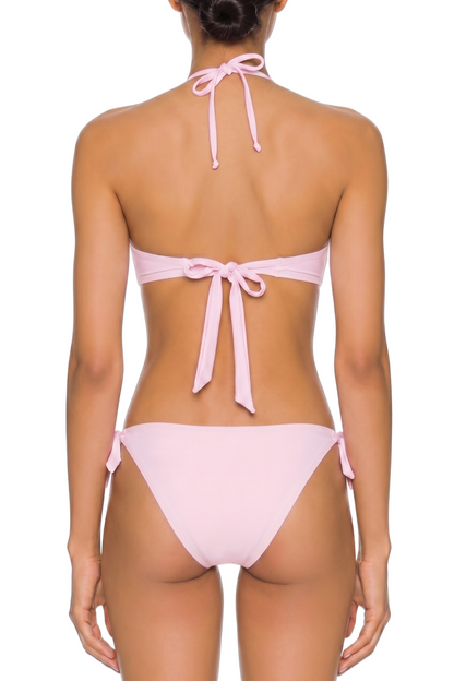 Keyhole Halter Bandeau Bikini Top | SWBKT005