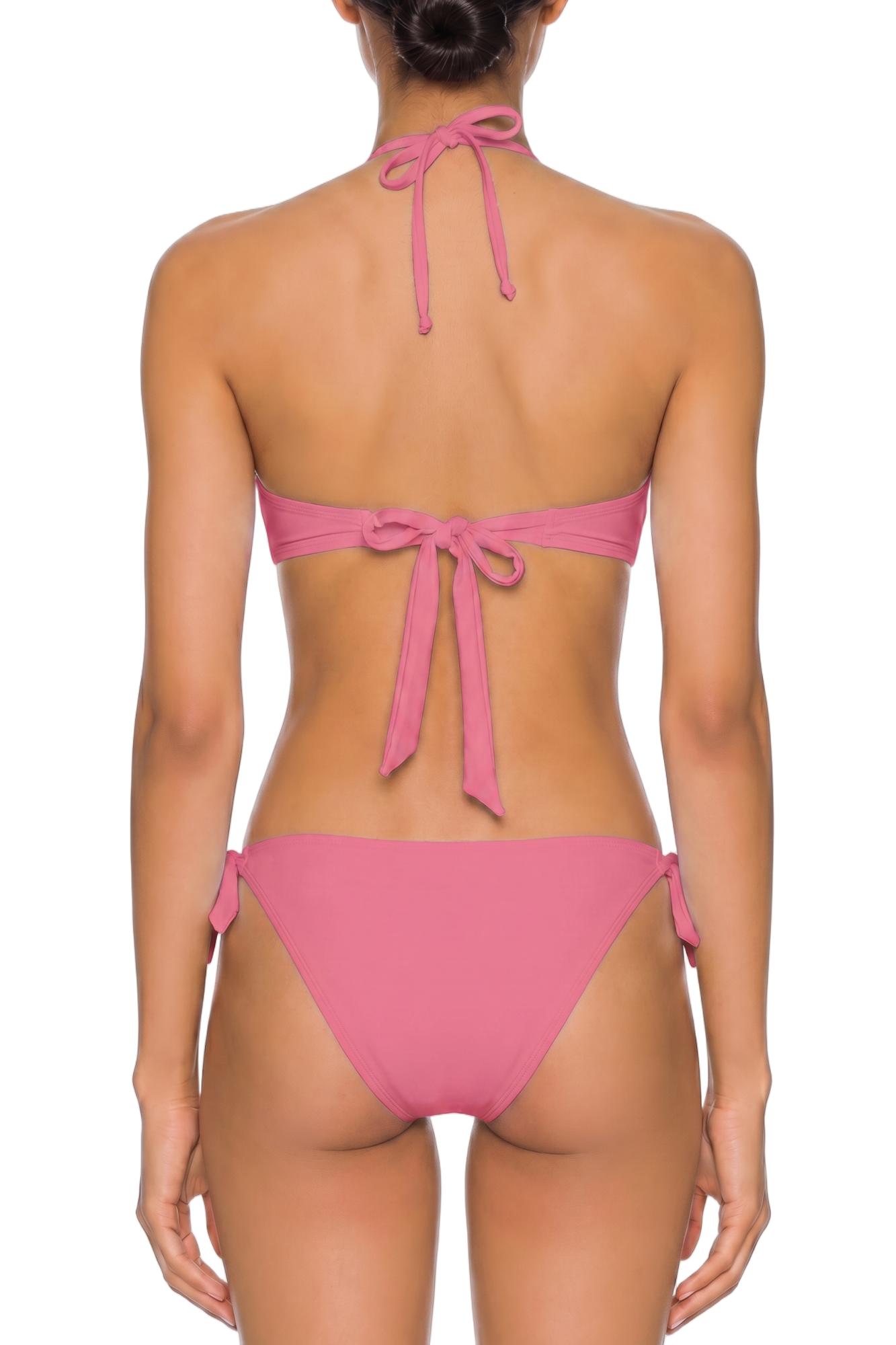 Keyhole Halter Bandeau Bikini Top | SWBKT005