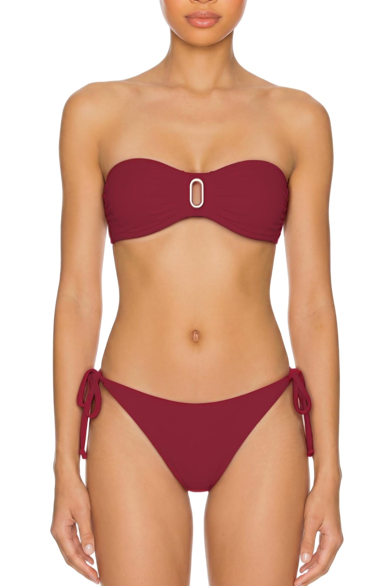 Ruched Back Side-Tie Bikini Bottom | SWBKB006