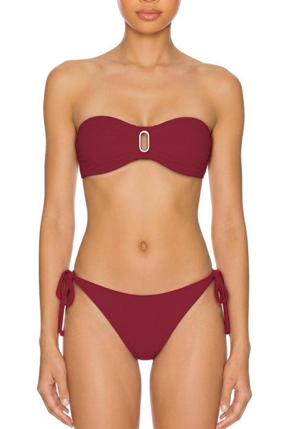 Ruched Back Side-Tie Bikini Bottom | SWBKB006