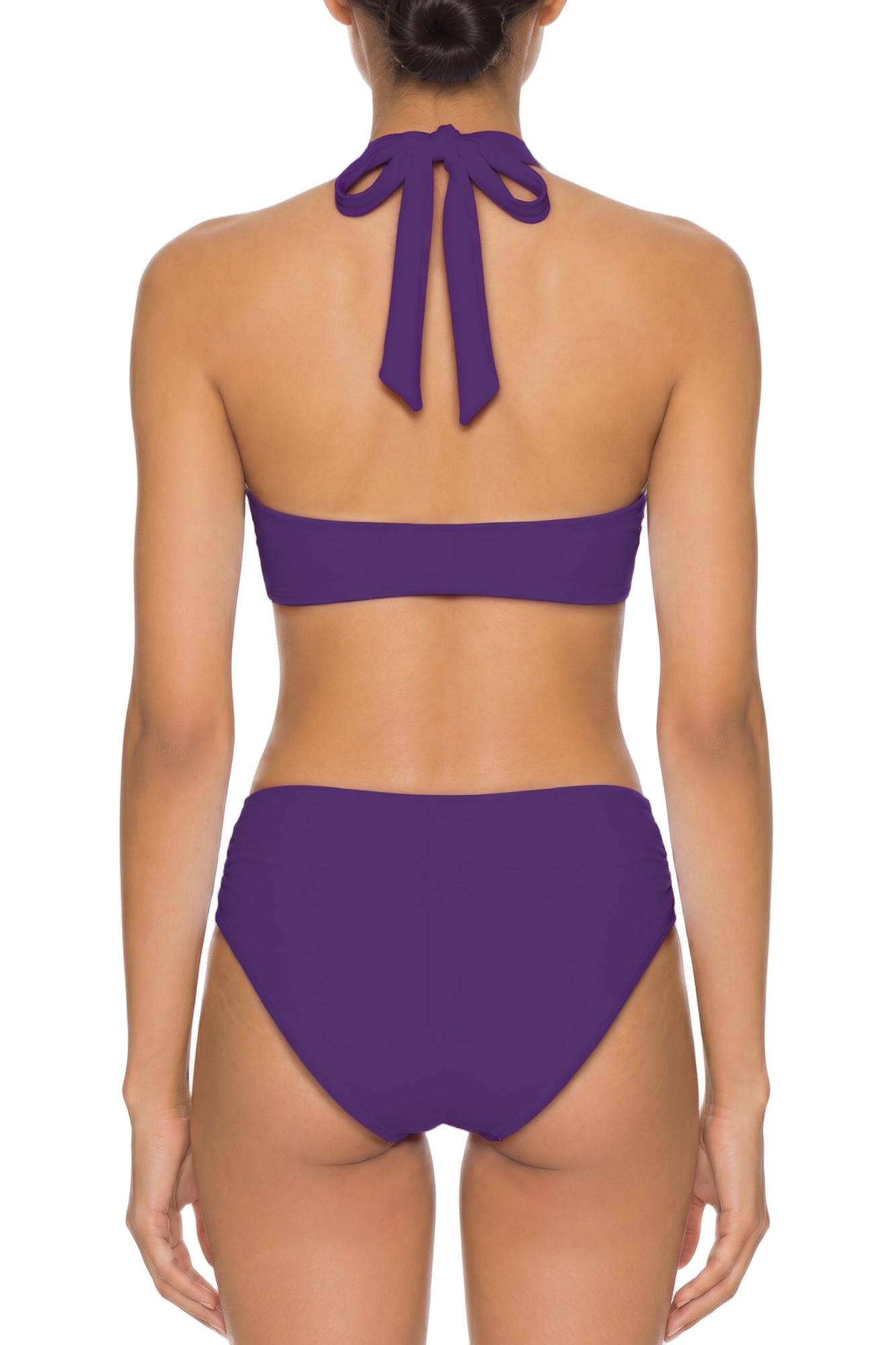 Plunge Halter Bikini Top | SWBKT013