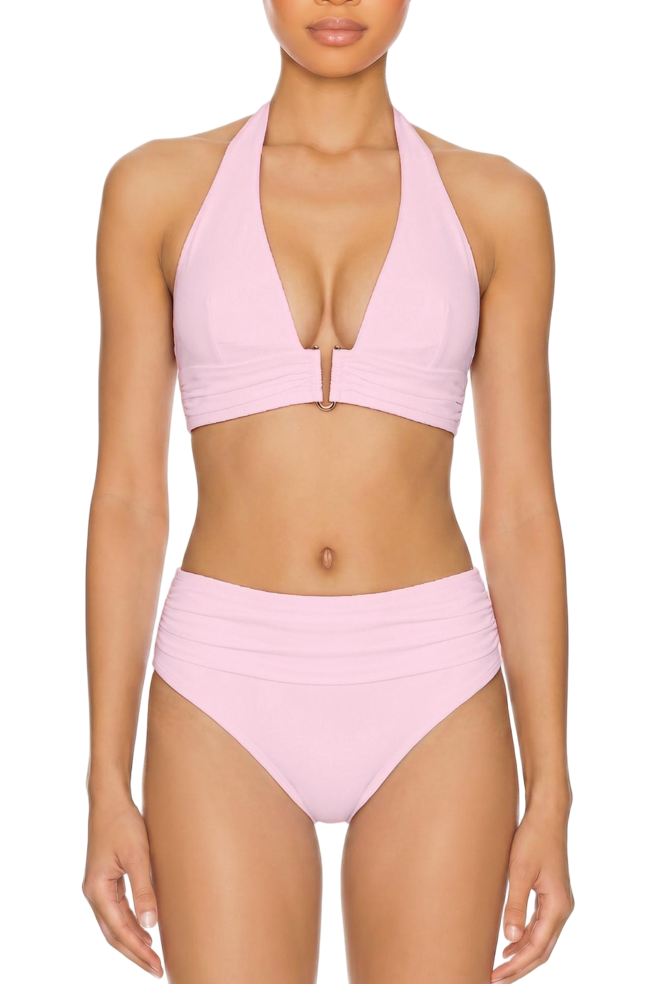 Plunge Halter Bikini Top | SWBKT013