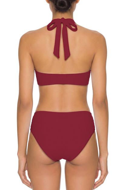 Plunge Halter Bikini Top | SWBKT013