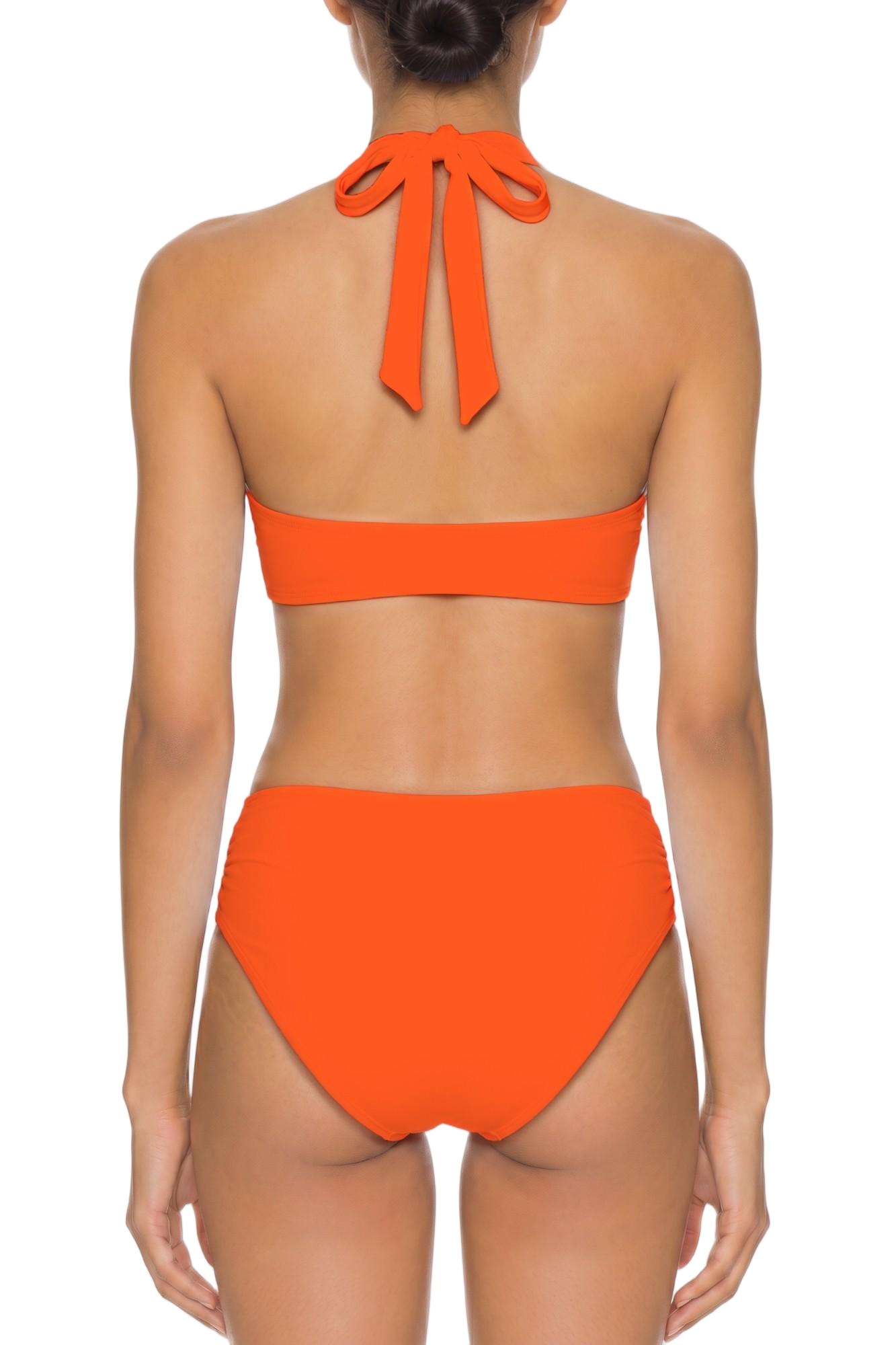 High-Waist Ruched Bikini Bottom | SWBKB013