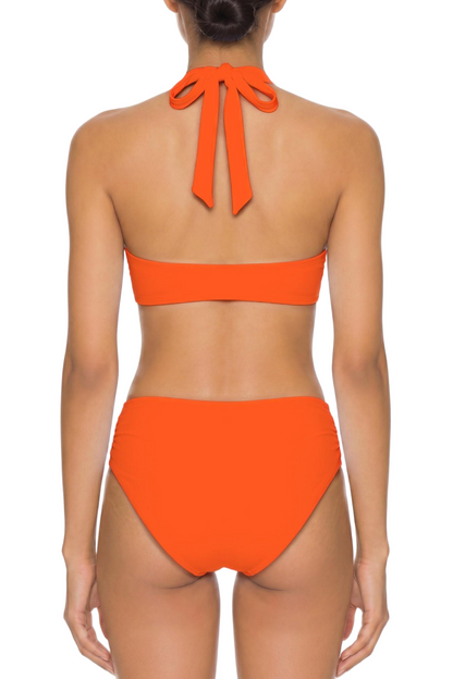 High-Waist Ruched Bikini Bottom | SWBKB013