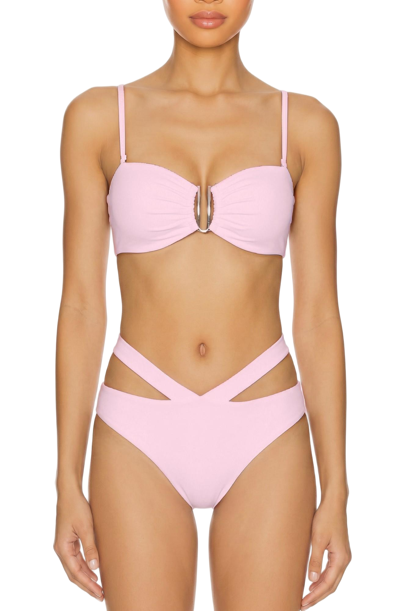 Cutout High-Waist Bikini Bottom | SWBKB017