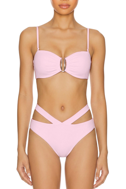 Cutout High-Waist Bikini Bottom | SWBKB017