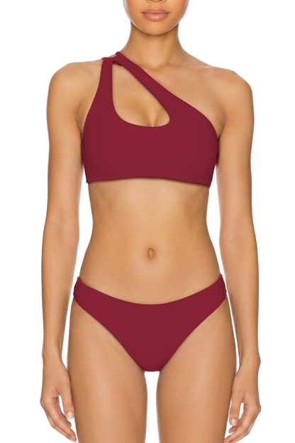 Asymmetrical Cutout Bikini Top | SWBKT019