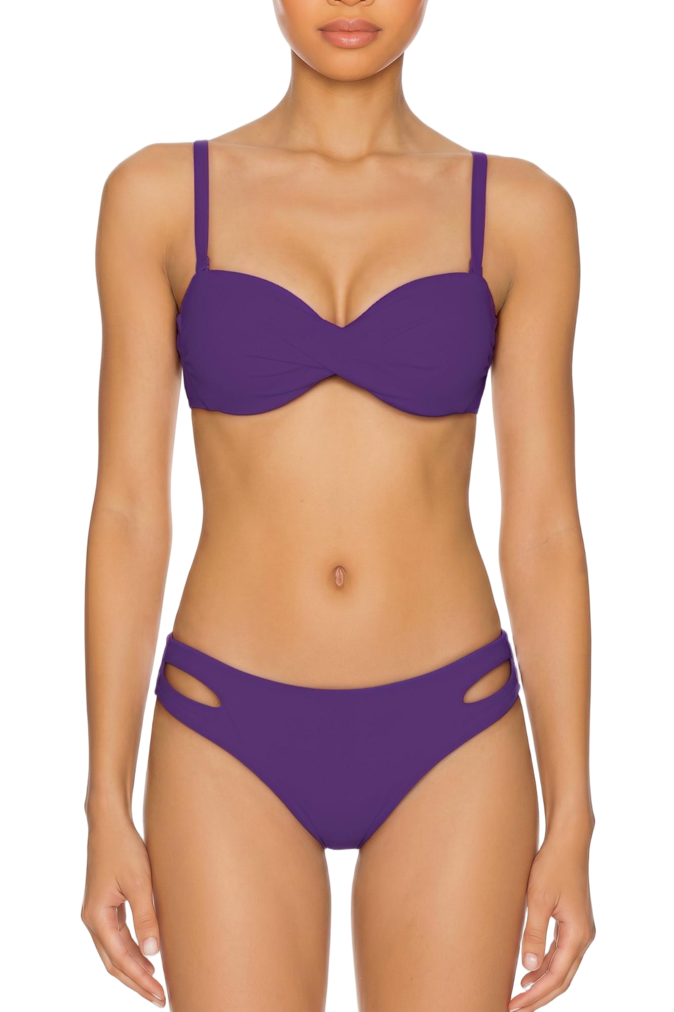 Side Cutout Bikini Bottom | SWBKB027