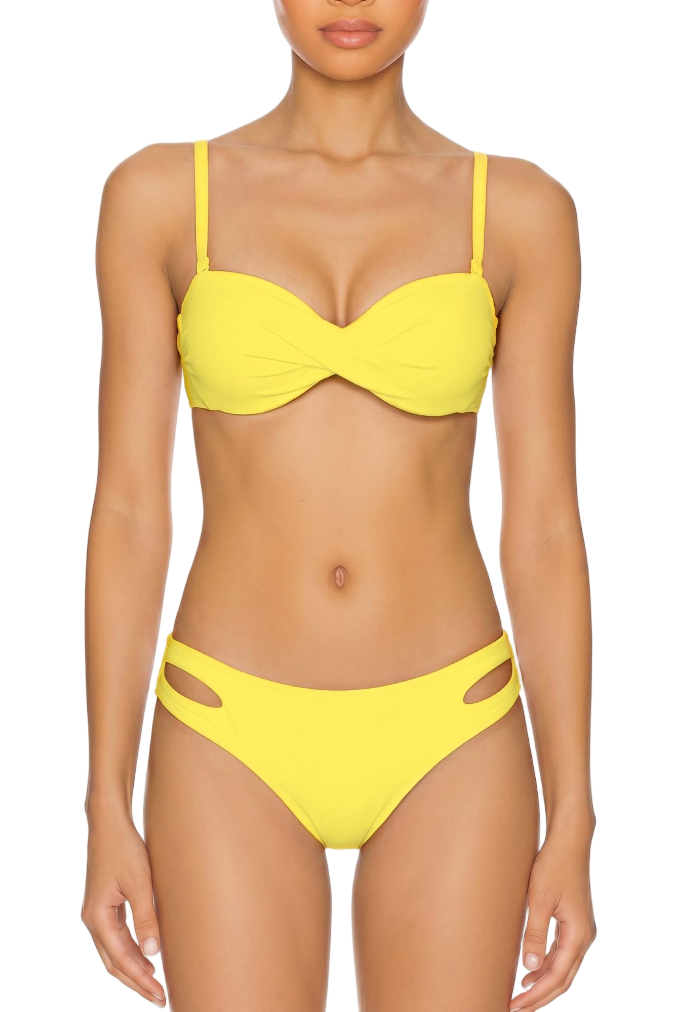 Side Cutout Bikini Bottom | SWBKB027