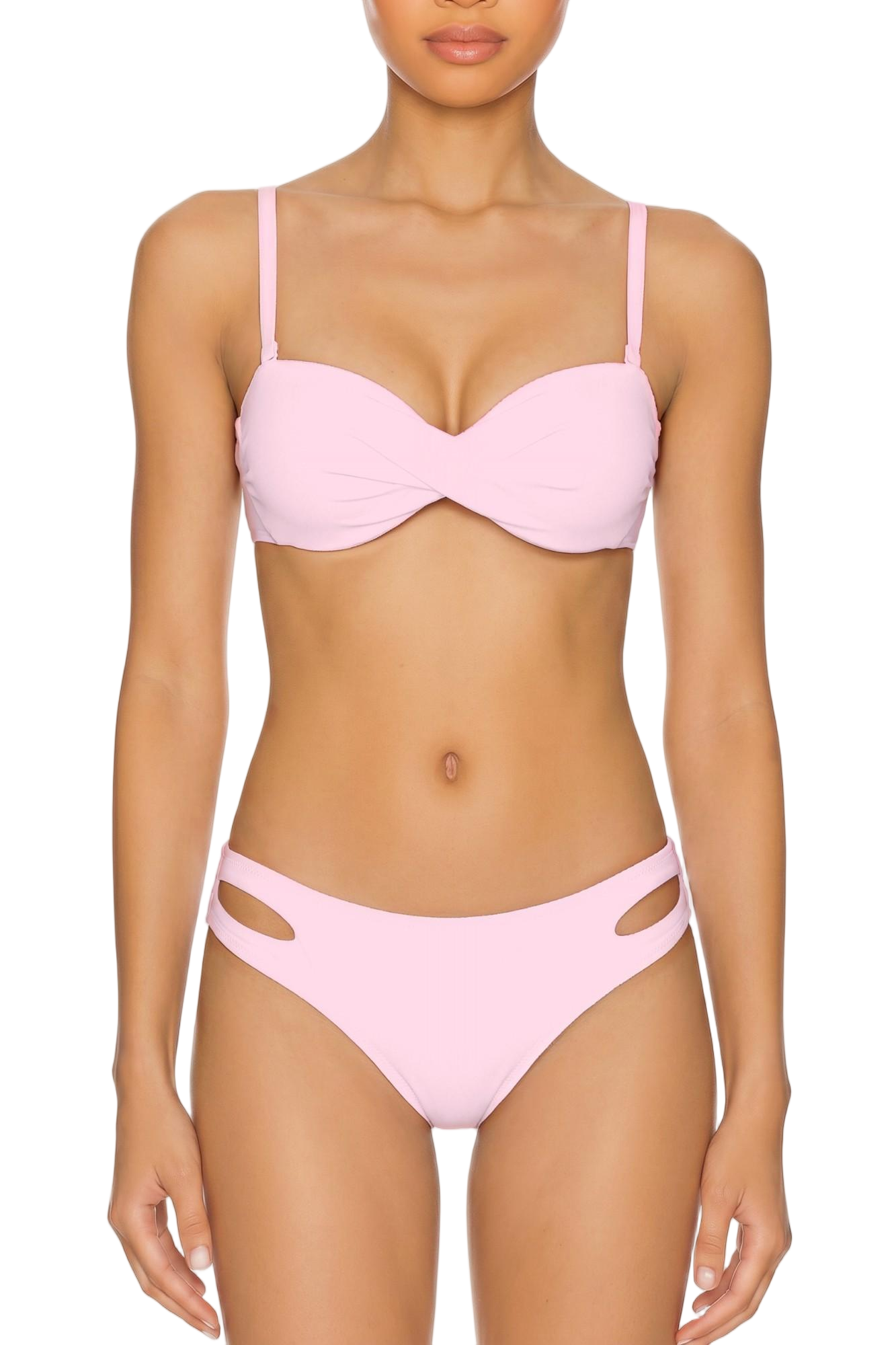 Twist-Front Underwire Bikini Top | SWBKT027