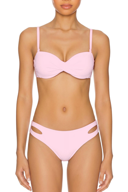 Twist-Front Underwire Bikini Top | SWBKT027