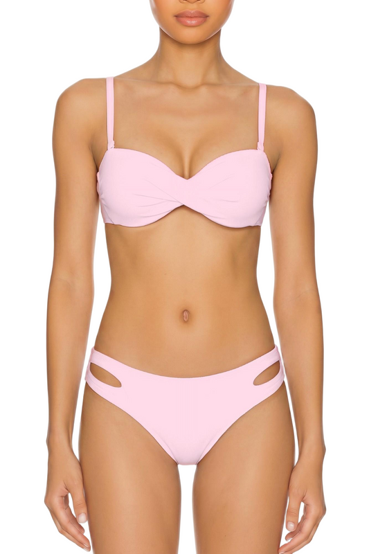 Twist-Front Underwire Bikini Top | SWBKT027