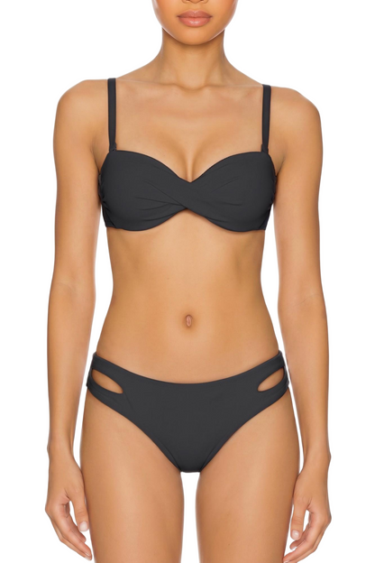 Twist-Front Underwire Bikini Top | SWBKT027