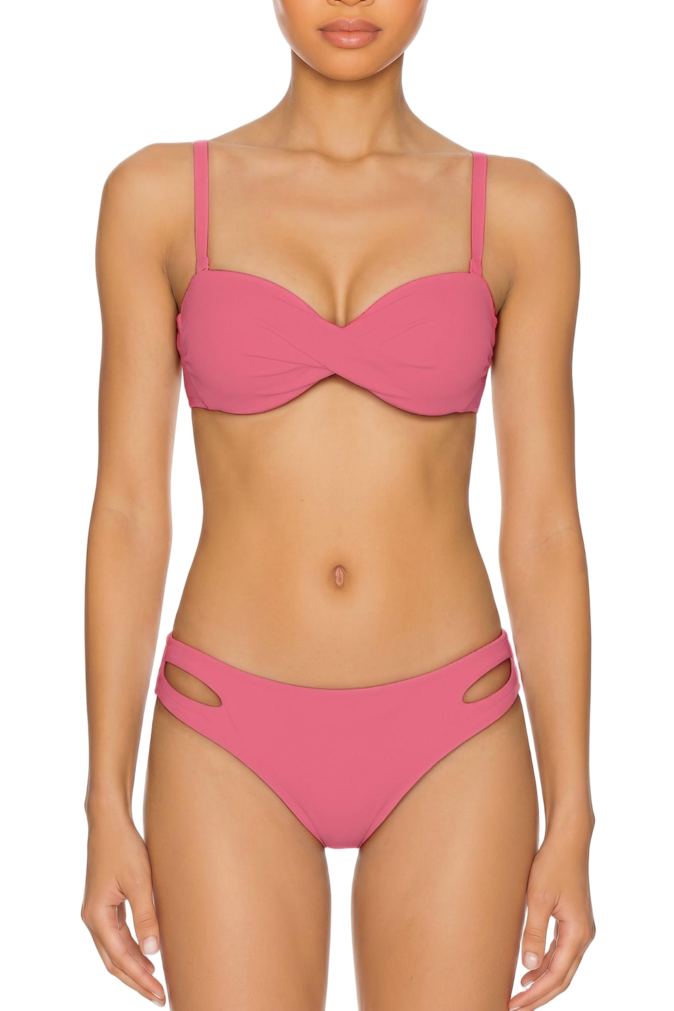 Twist-Front Underwire Bikini Top | SWBKT027