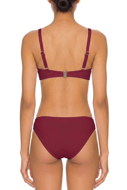 Twist-Front Underwire Bikini Top | SWBKT027