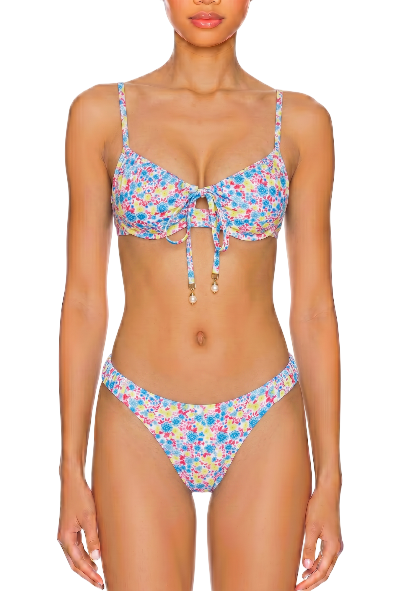 Tie-Front Underwire Bikini Set