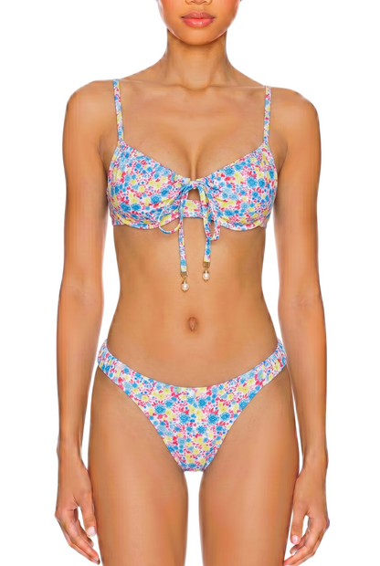 Tie-Front Underwire Bikini Set