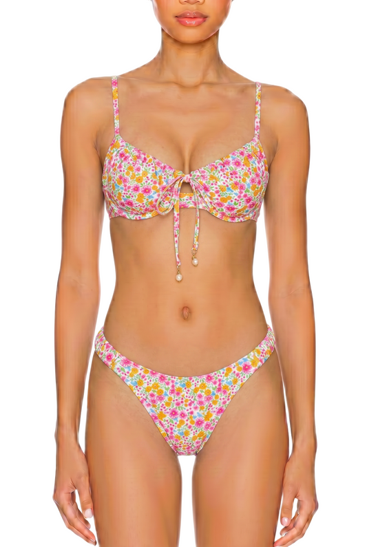Tie-Front Underwire Bikini Set