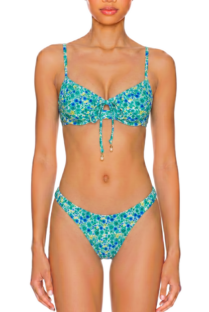 Tie-Front Underwire Bikini Set