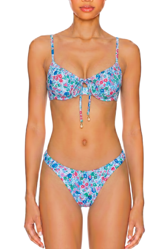 Tie-Front Underwire Bikini Set