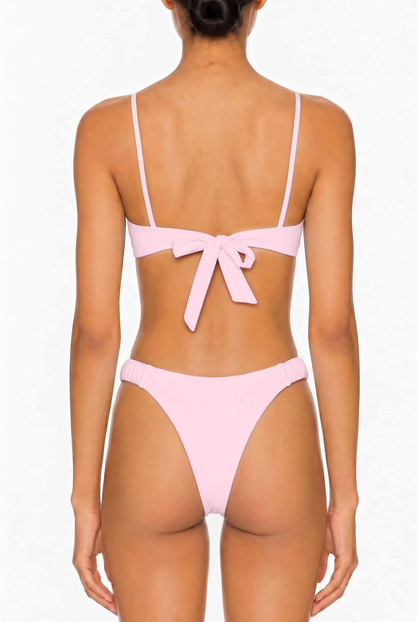 Pearl Tie-Front Bikini Top | SWBKT029