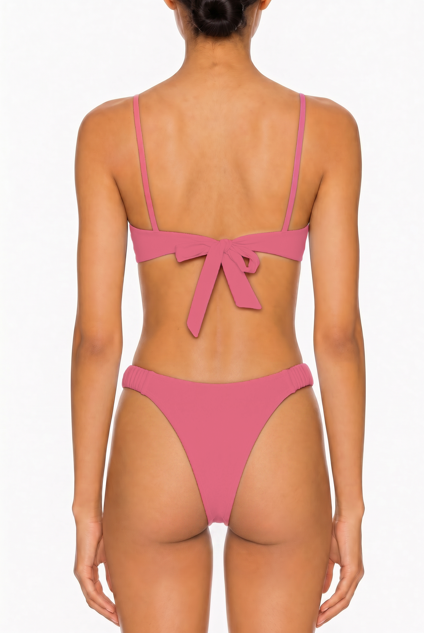 Pearl Tie-Front Bikini Top | SWBKT029