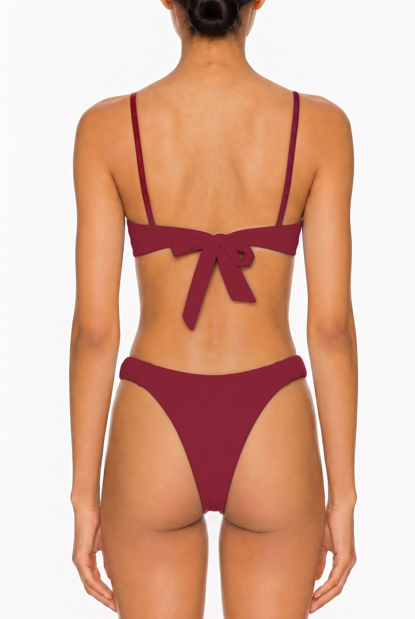 Pearl Tie-Front Bikini Top | SWBKT029