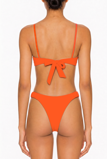 Pearl Tie-Front Bikini Top | SWBKT029