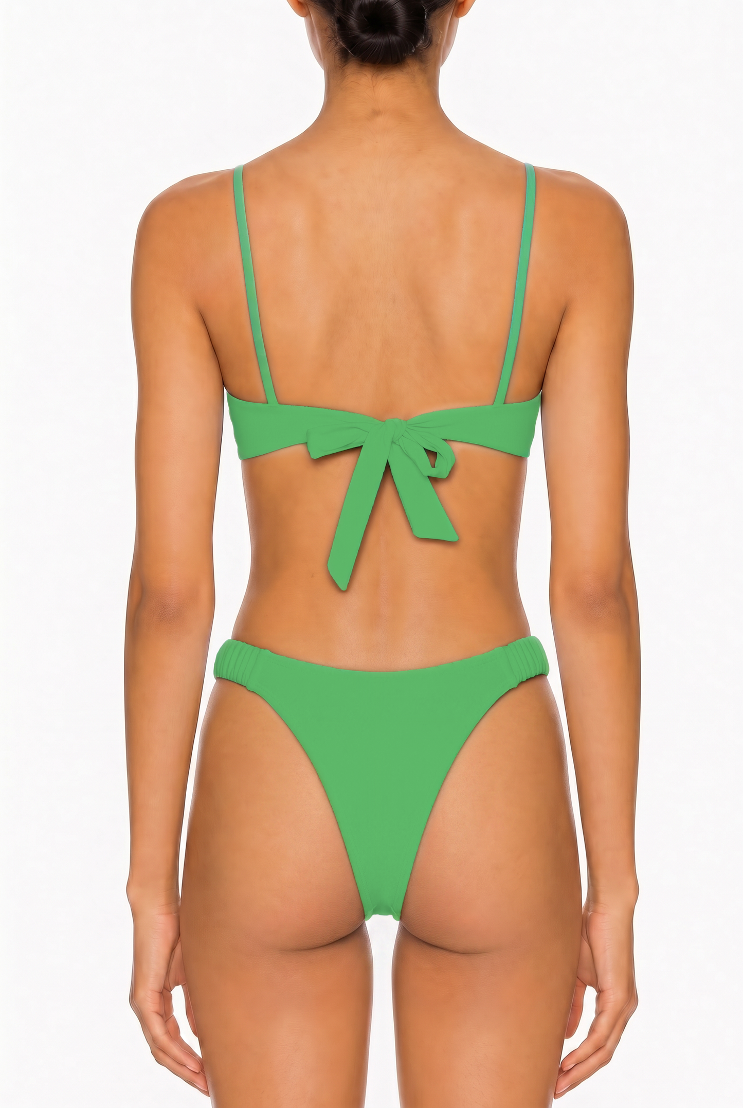 Pearl Tie-Front Bikini Top | SWBKT029