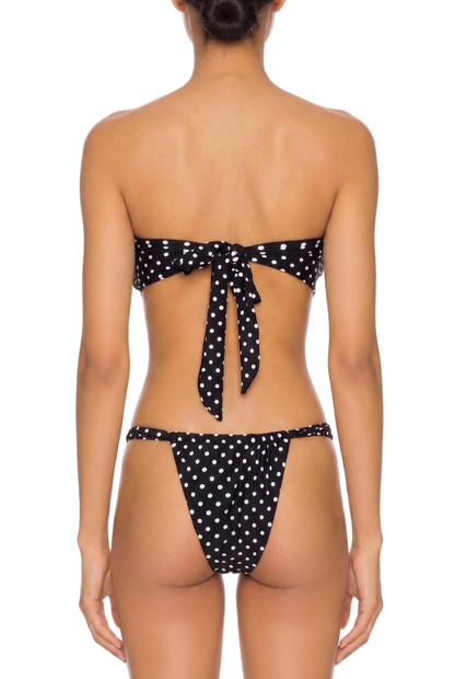 Bandeau Bikini Set with Shell Hardware