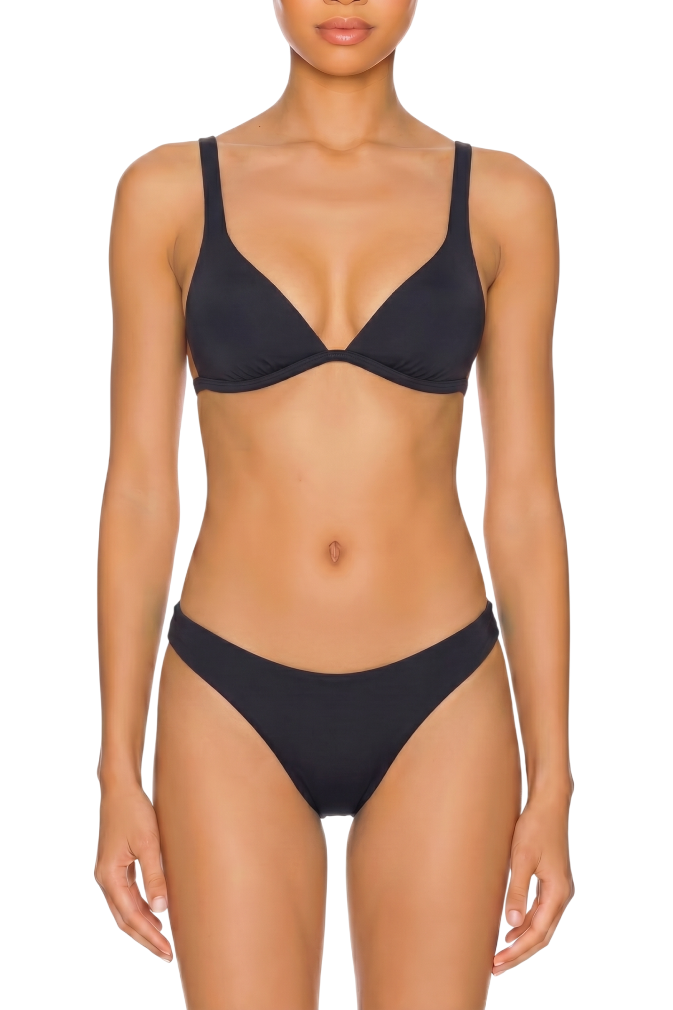 Wide Strap Triangle Bikini Set