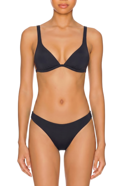 Wide Strap Triangle Bikini Set