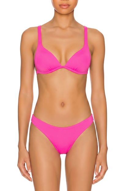 Wide Strap Triangle Bikini Set