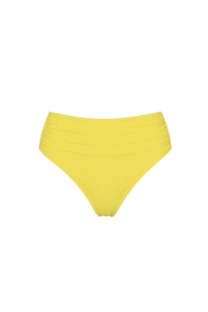 High-Waist Ruched Bikini Bottom | SWBKB013
