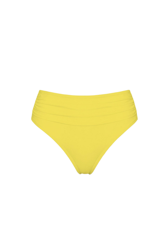High-Waist Ruched Bikini Bottom | SWBKB013