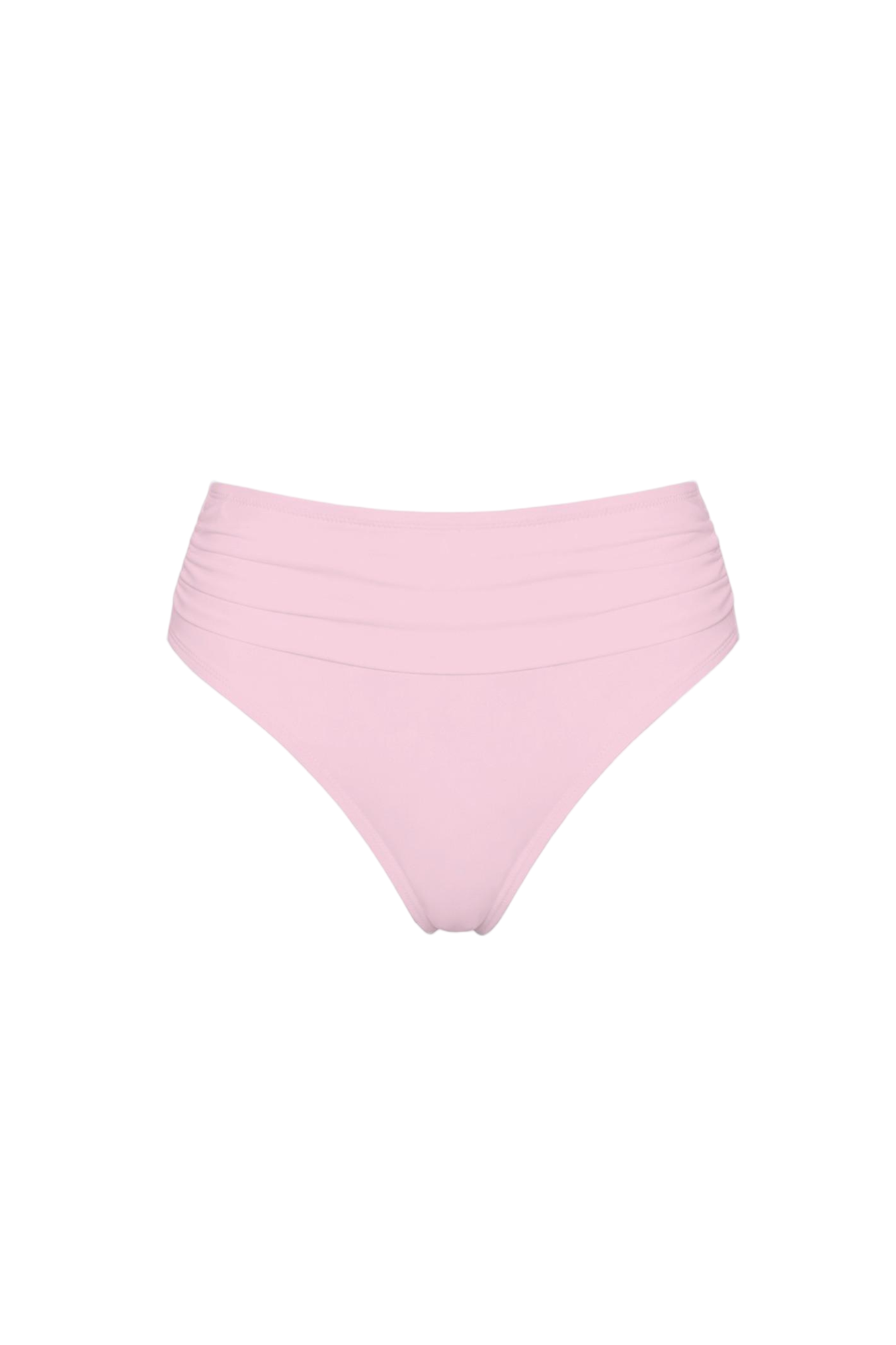 High-Waist Ruched Bikini Bottom | SWBKB013
