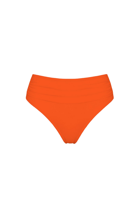 High-Waist Ruched Bikini Bottom | SWBKB013