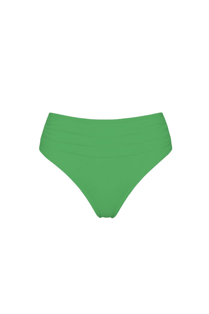 High-Waist Ruched Bikini Bottom | SWBKB013