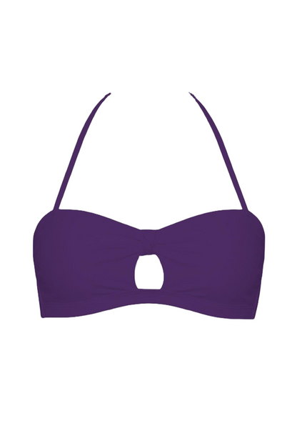 Keyhole Halter Bandeau Bikini Top | SWBKT005