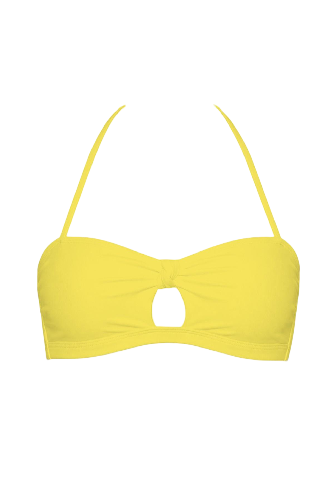 Keyhole Halter Bandeau Bikini Top | SWBKT005