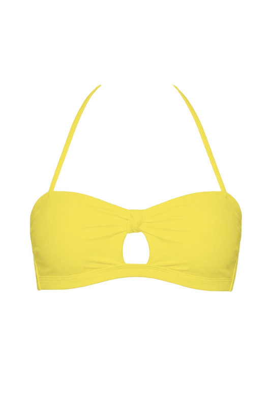 Keyhole Halter Bandeau Bikini Top | SWBKT005