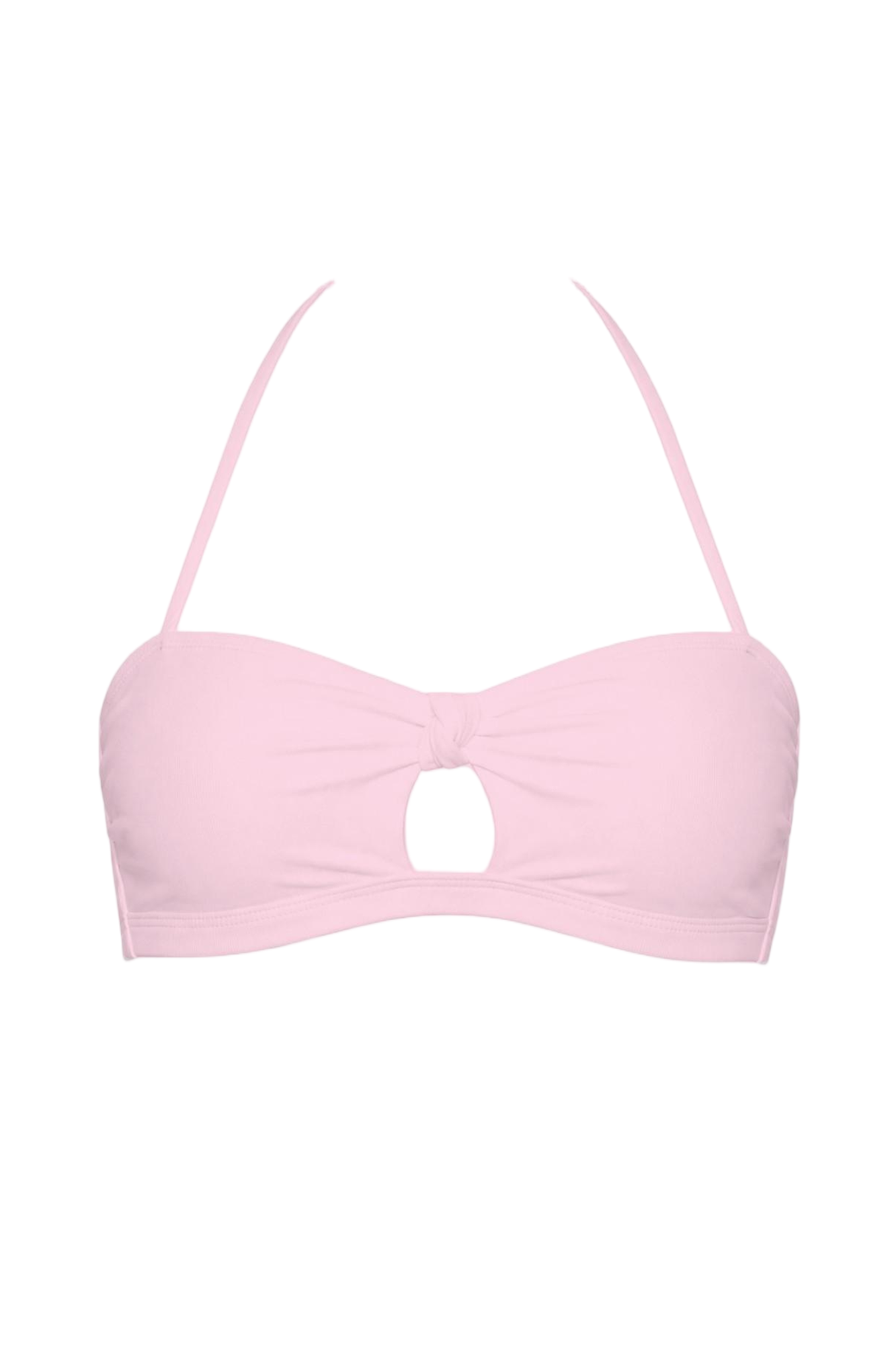 Keyhole Halter Bandeau Bikini Top | SWBKT005