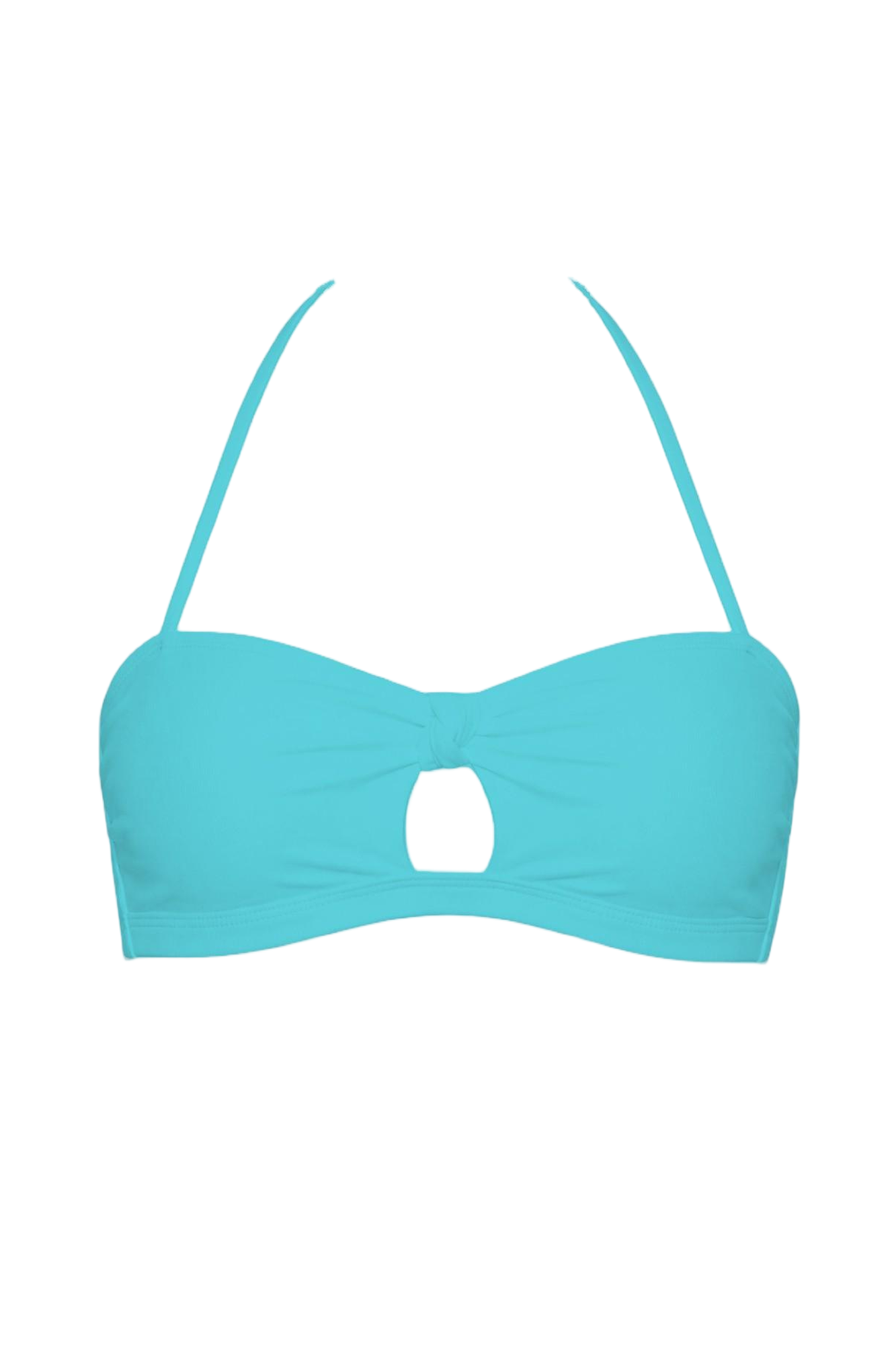 Keyhole Halter Bandeau Bikini Top | SWBKT005